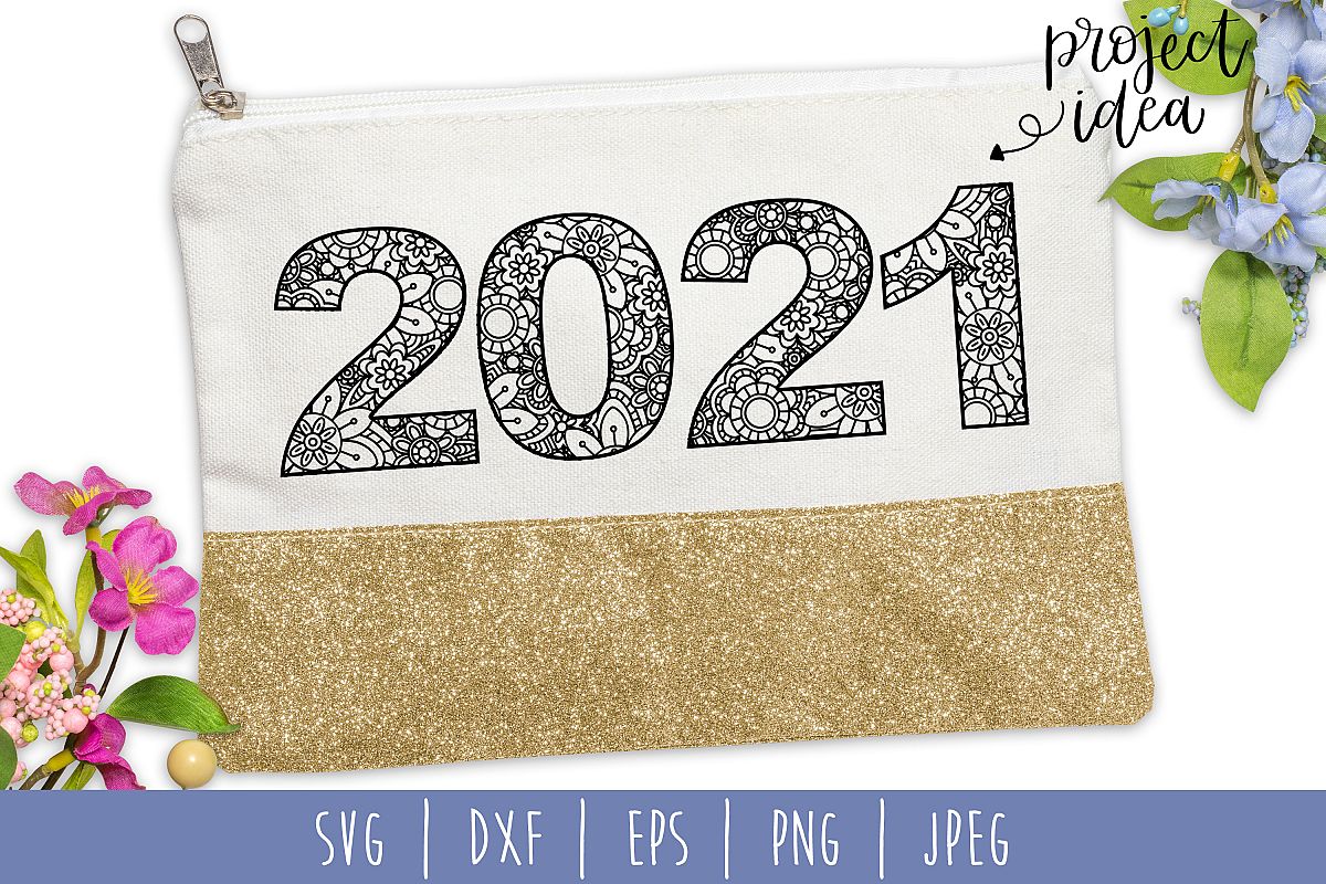2021 Mandala Zentangle SVG, DXF, EPS, PNG JPEG example image 1