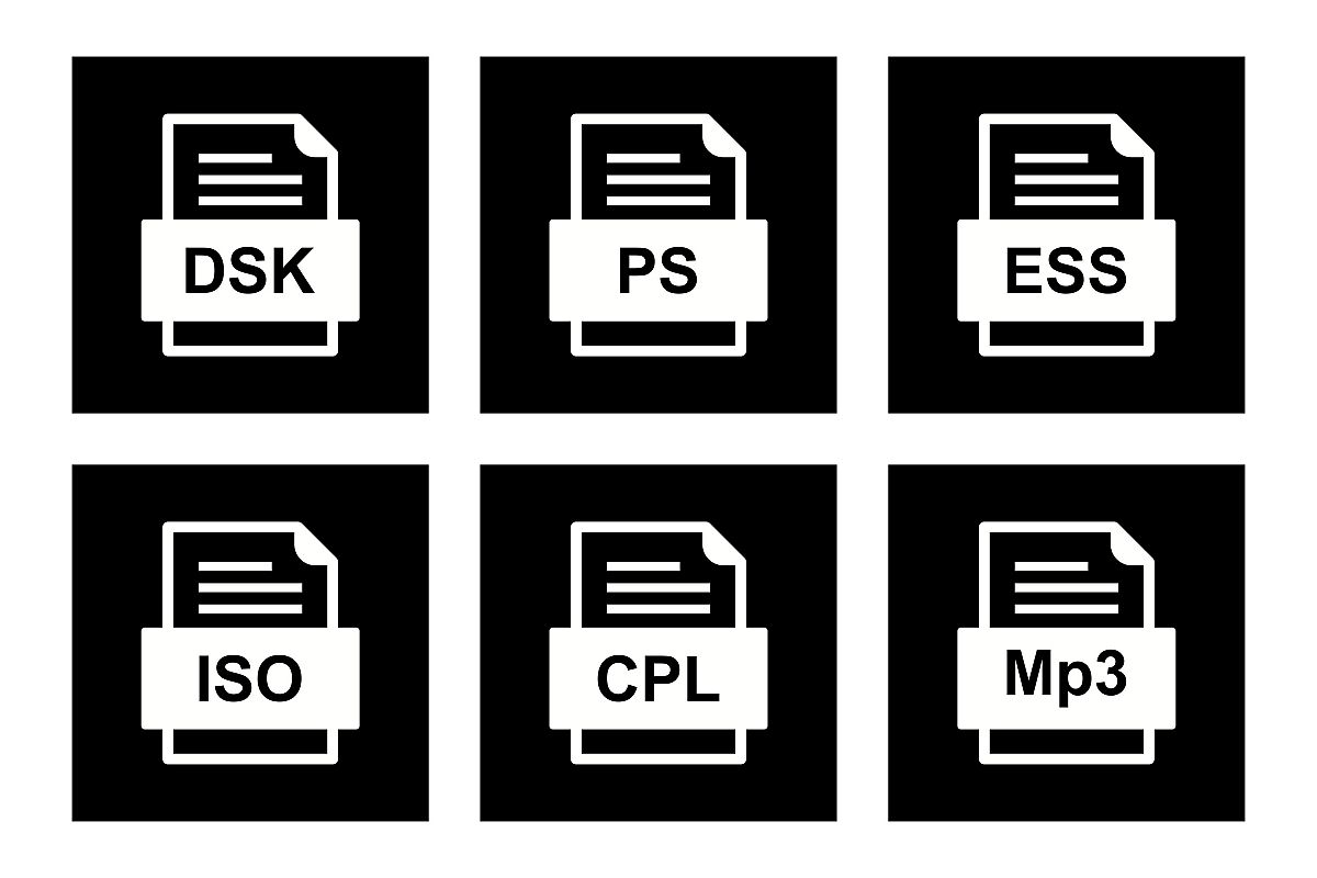 Set Of File Formats Icons example image 1