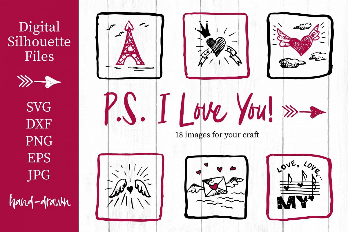 Lovely valentines day set - #5 SVG collection example image 1