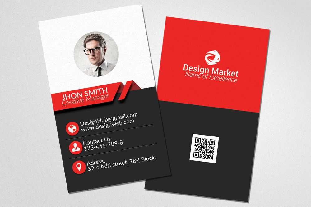 Vertical Business Cards example image 1