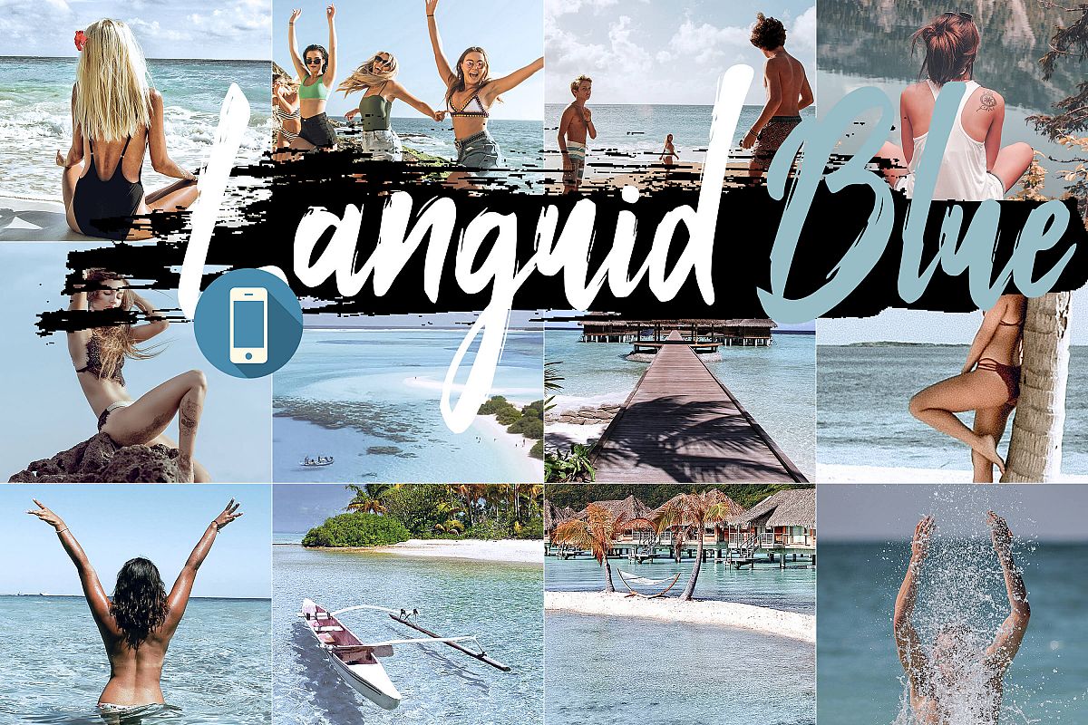 Neo Languid Blue Theme mobile lightroom presets example image 1