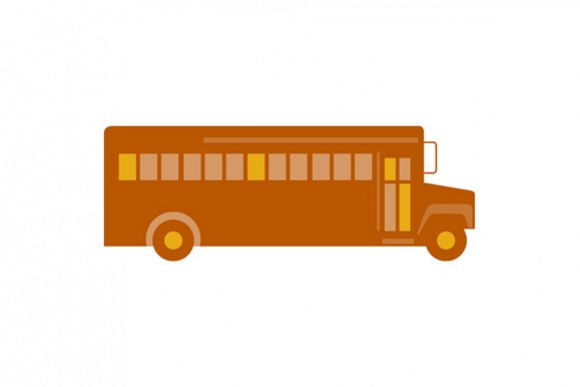 Vintage School Bus Side Retro example image 1