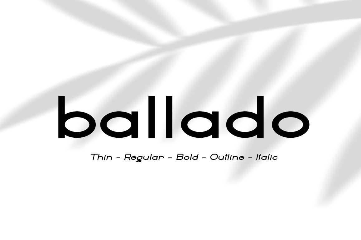 Ballado // Geometric Sans Family example image 1