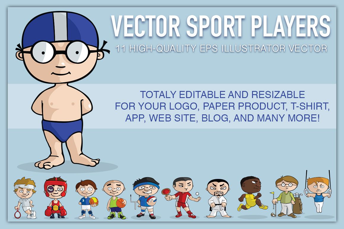 VECTOR sport players example image 1
