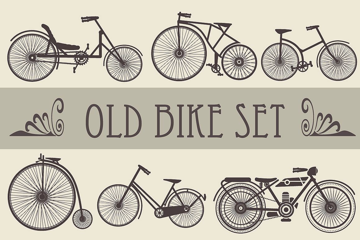 Retro vintage bikes and cars example image 1