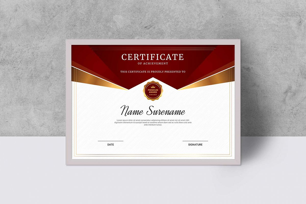 Certificate example image 1