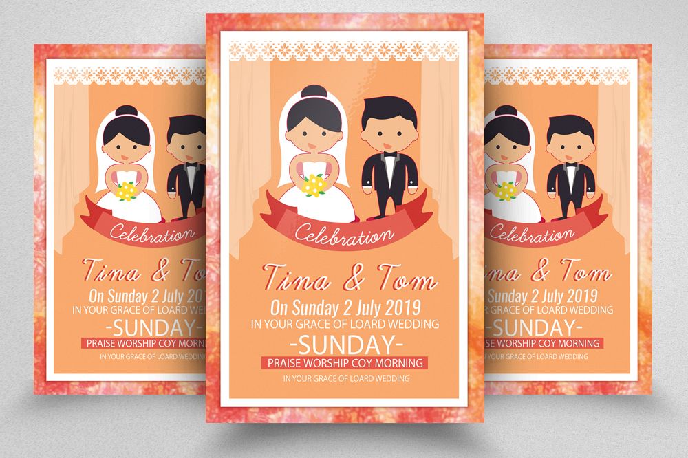The Wedding Invitation Flyer Template example image 1