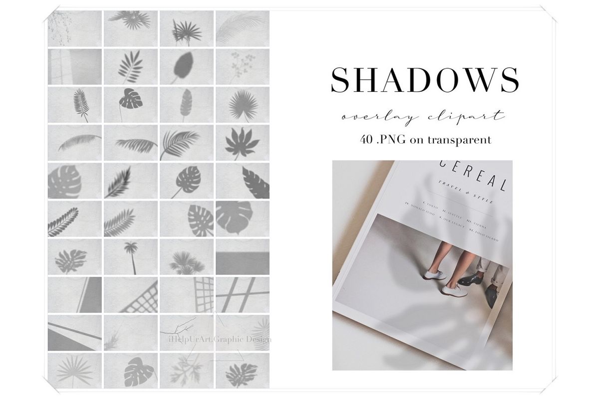 Realistic Shadow Clipart - Shadows Photo Overlays example image 1