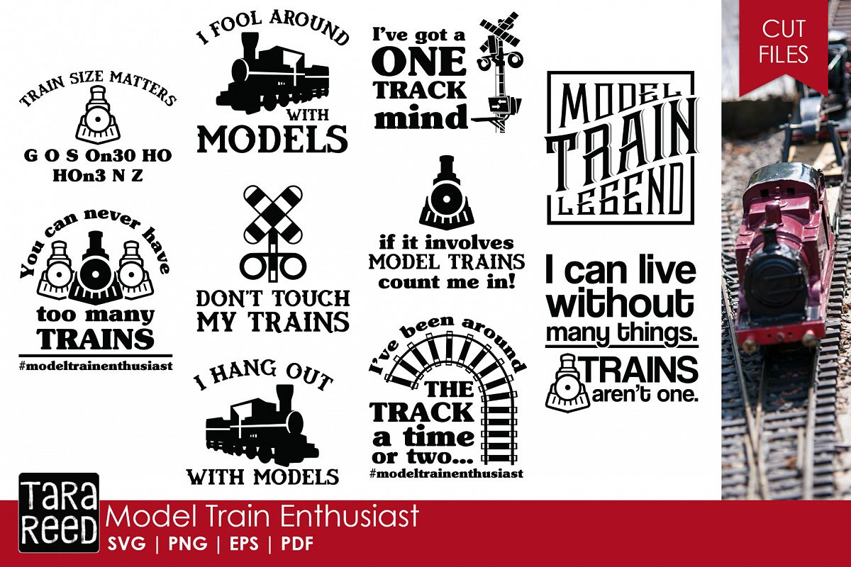 Download Model Train SVG and Cut Files for Crafters