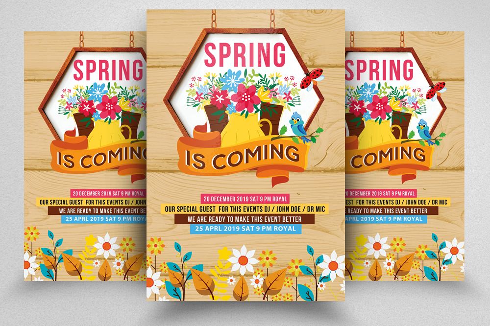 Spring Festival Flyer Template example image 1