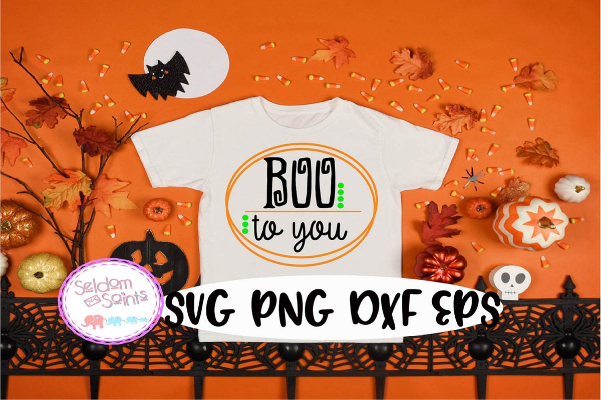Boo to You SVG PNG DXF EPS Cricut Cut File example image 1