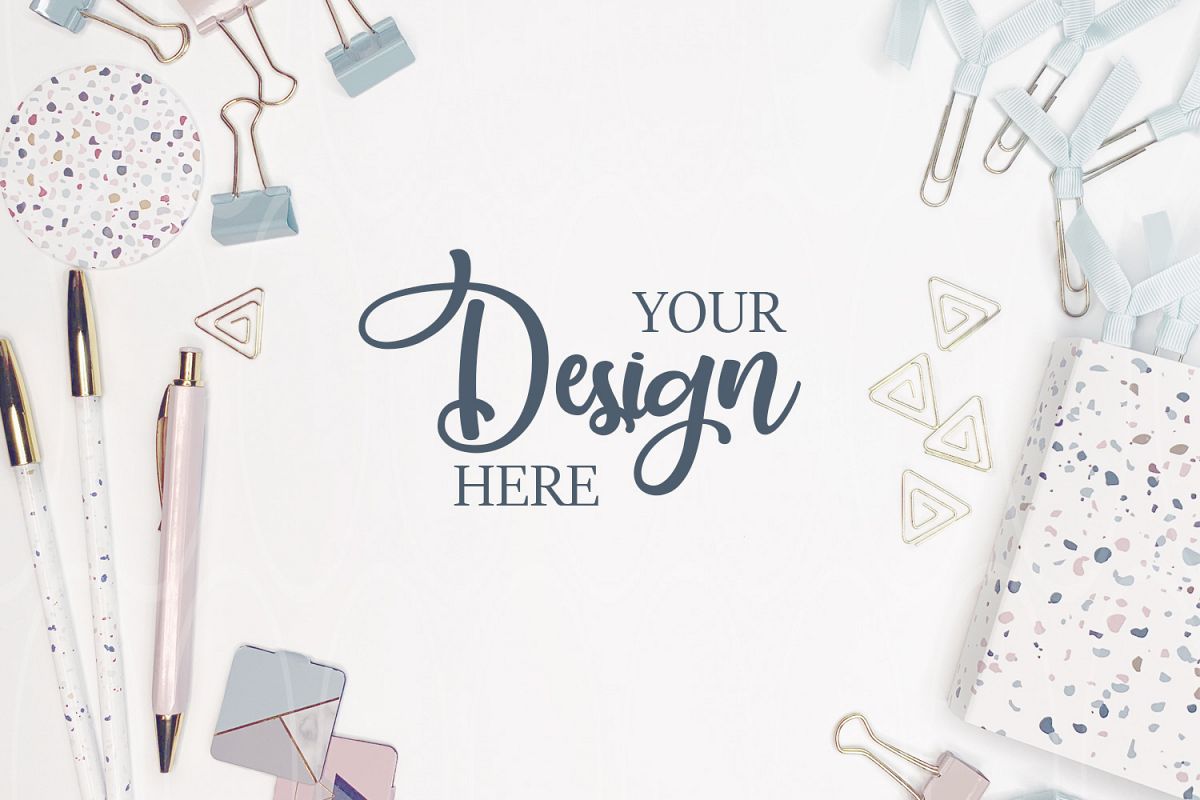 Styled stock photography Women's stationery mockup example image 1