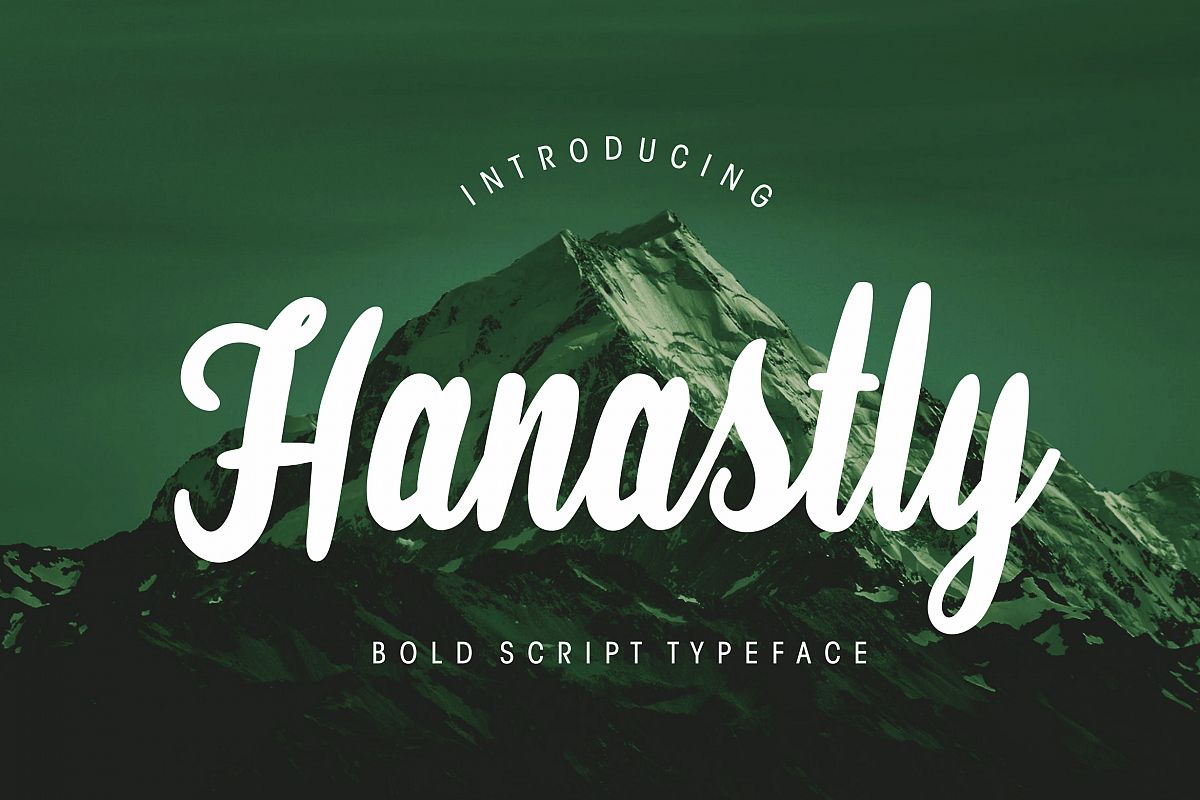 Hanastly Bold Script example image 1