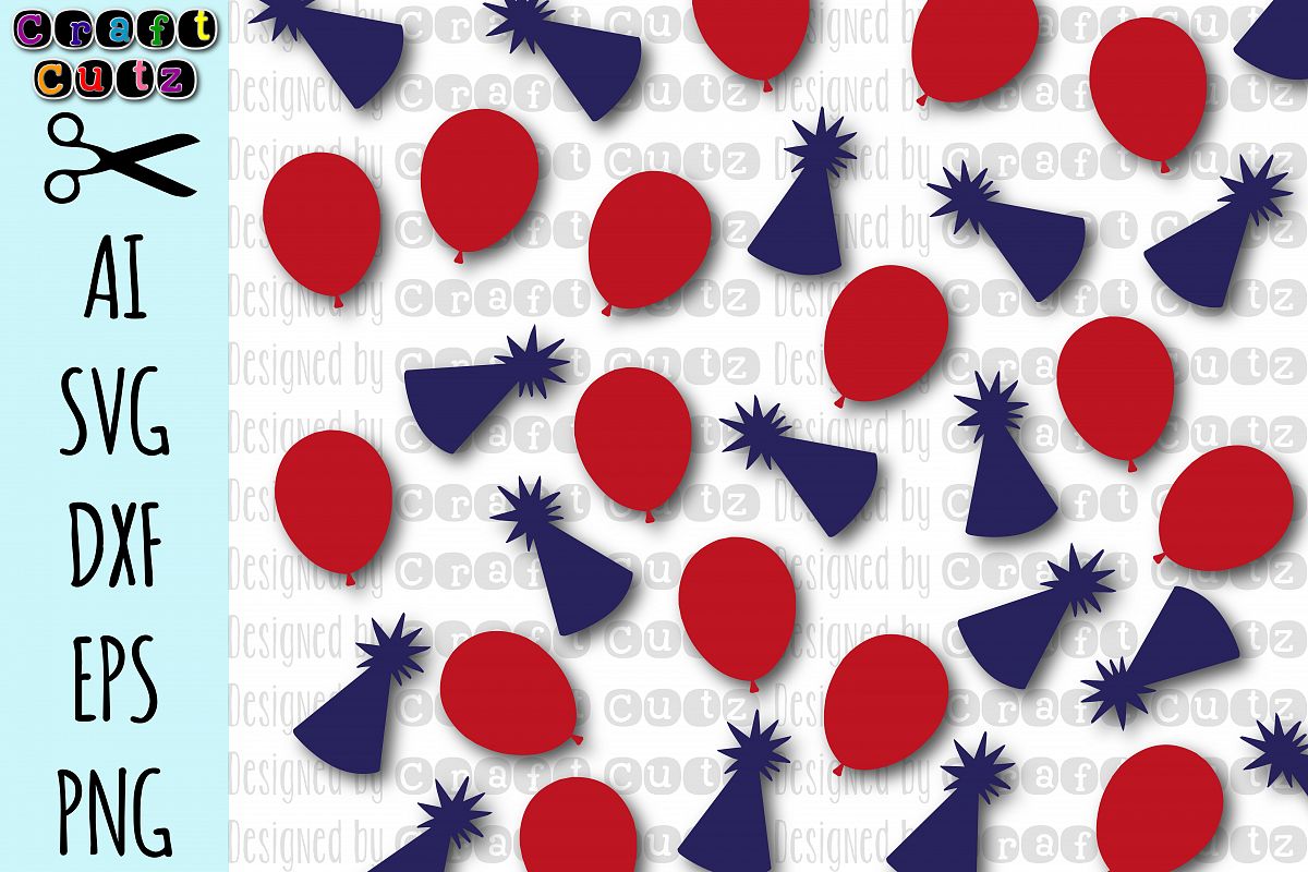 Download Birthday Confetti svg, Digital Download, Balloon, Birthday ...