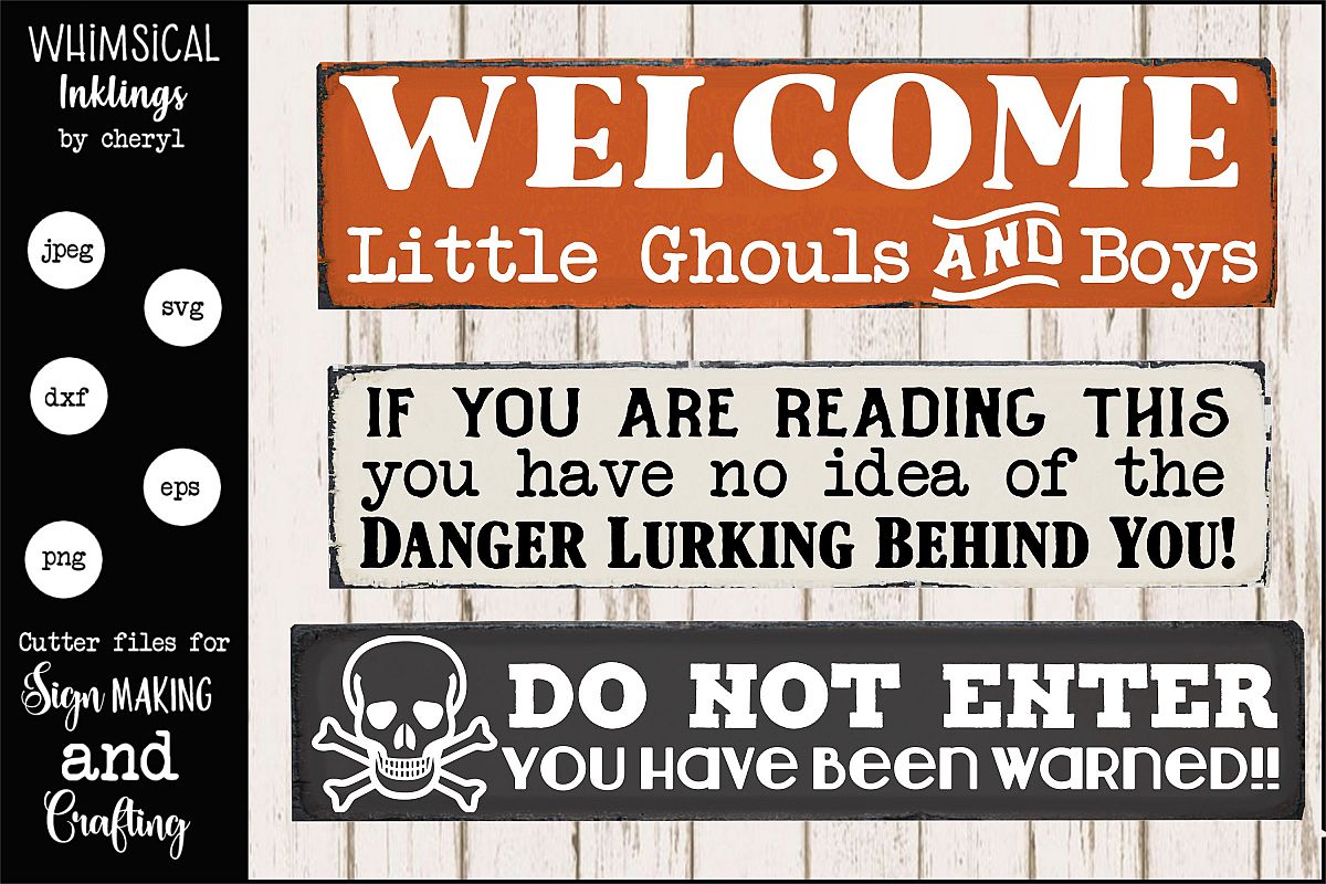 Halloween Trio SVG Set example image 1