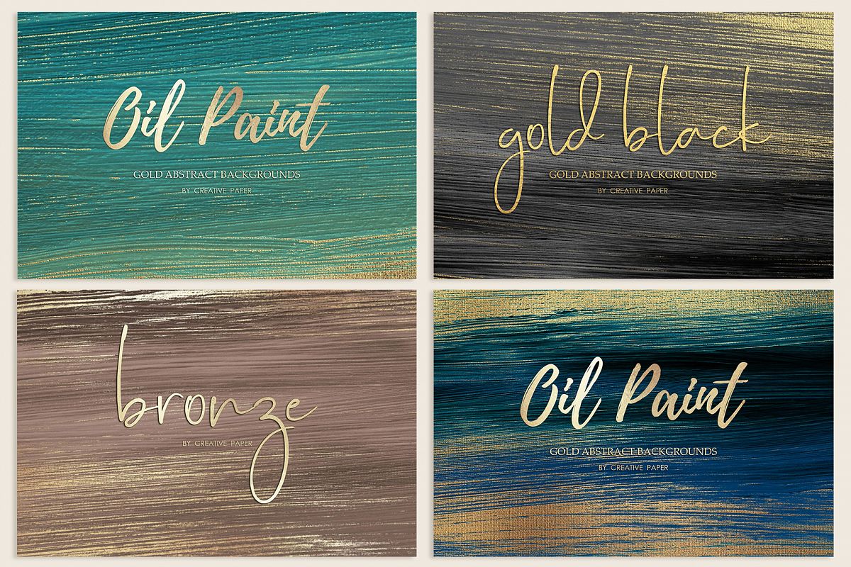 Gold Oil Paint Backgrounds example image 1