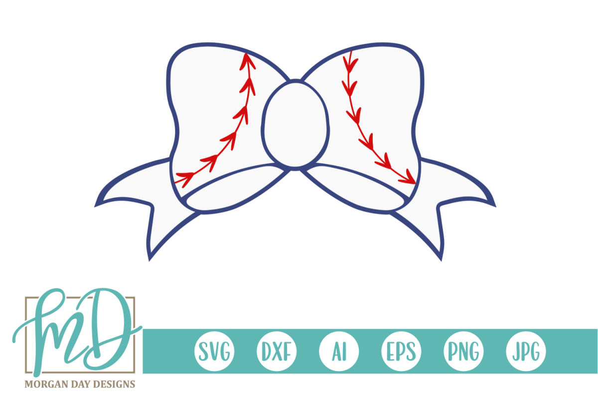 Baseball Sister - Baseball - Baseball Bow SVG (241750 ...