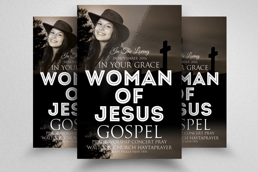 Glory and Praise Church Flyer Template example image 1