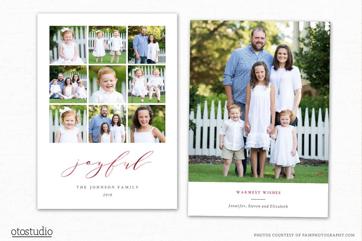 Christmas Card Template for Photographers CC241 example image 1