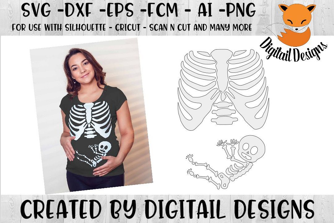 Download Baby Skeleton X-Ray SVG for Silhouette -Cricut (146299 ...