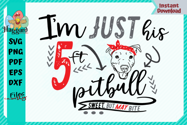 HHD I'm Just His 5ft pitbull example image 1