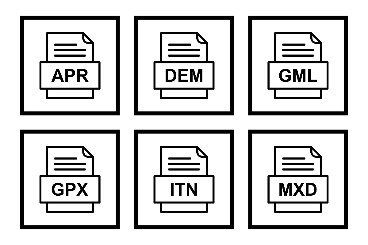 Set Of File Formats Icons example image 1