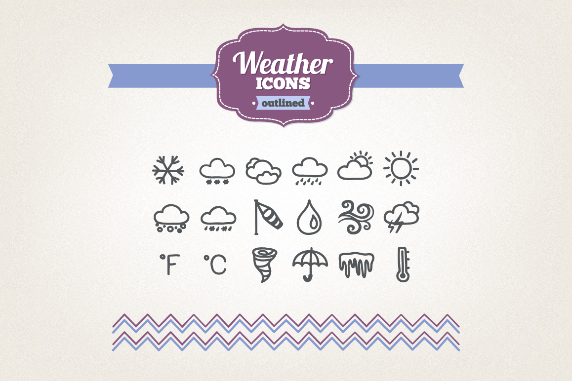 Hand Drawn Weather Icons example image 1