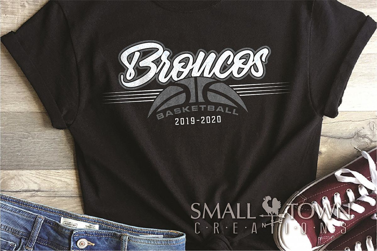 Bronco, Broncos Basketball, Team, Sport, PRINT, CUT & DESIGN example image 1
