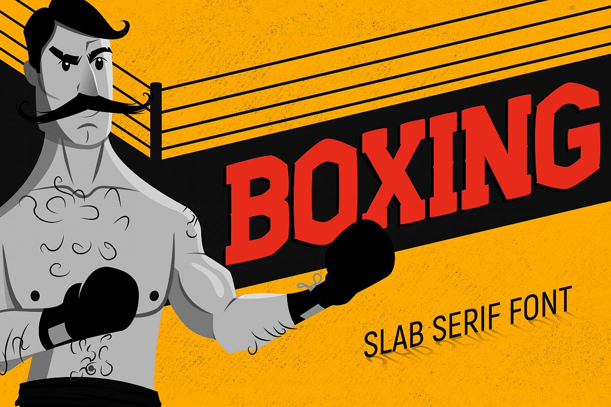 Boxing - Slab Serif Font example image 1
