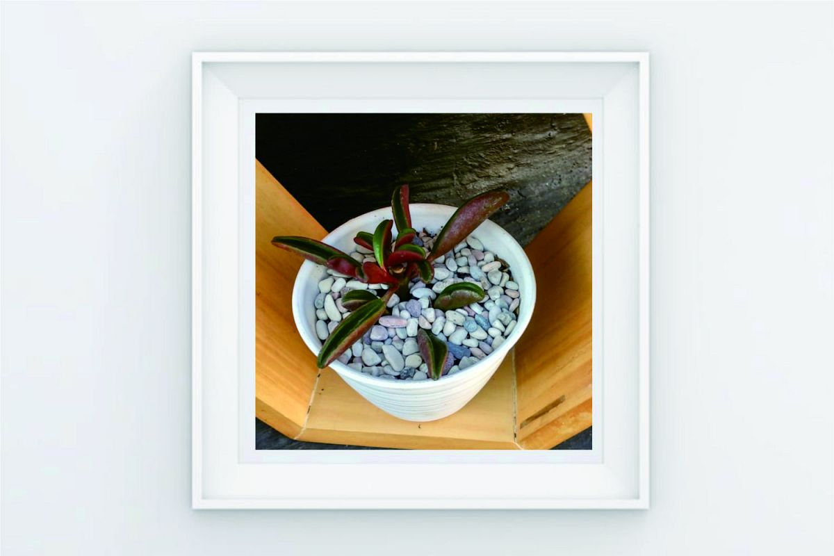 FRAME POSTER ROCK PATTERN VAS example image 1