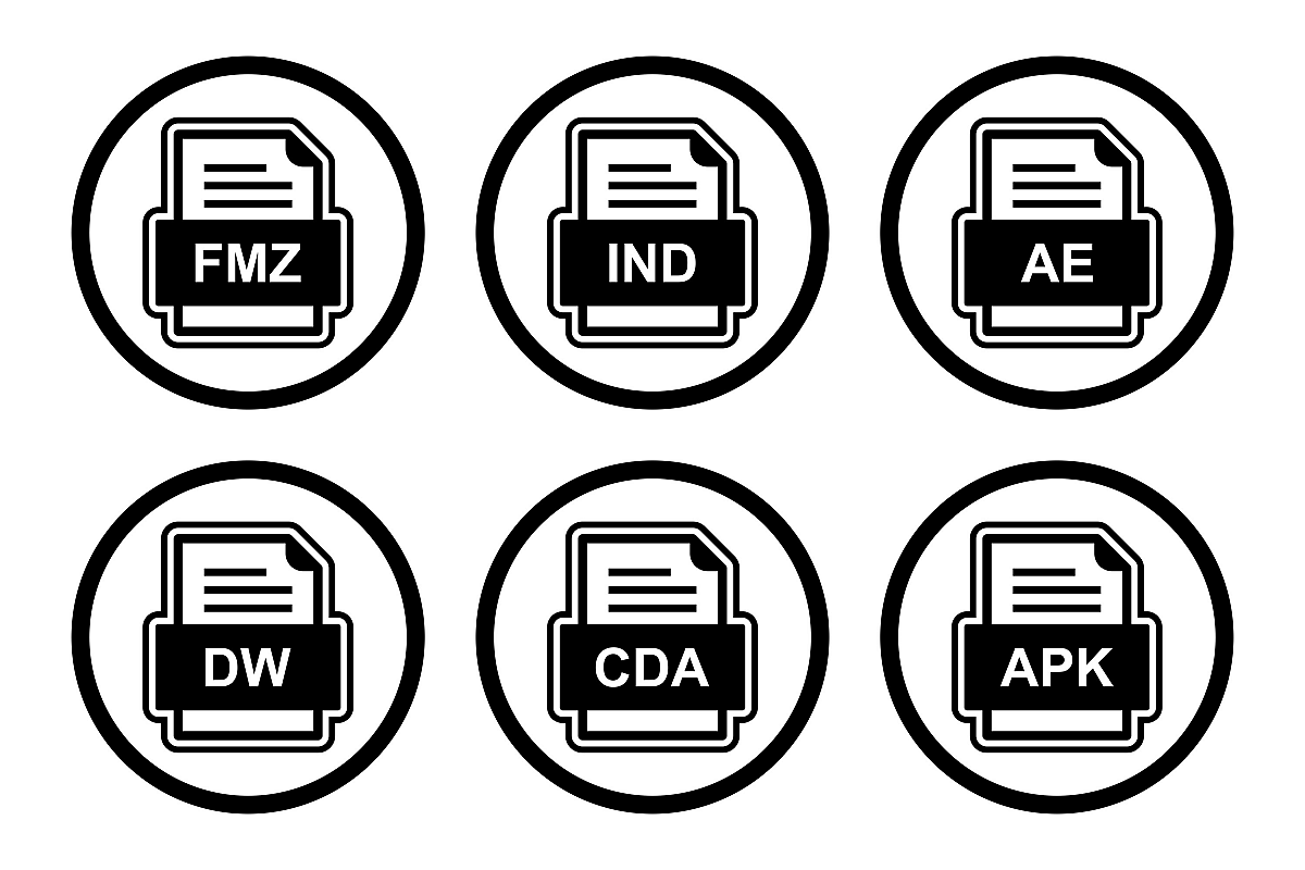 Set Of File Formats Icons example image 1