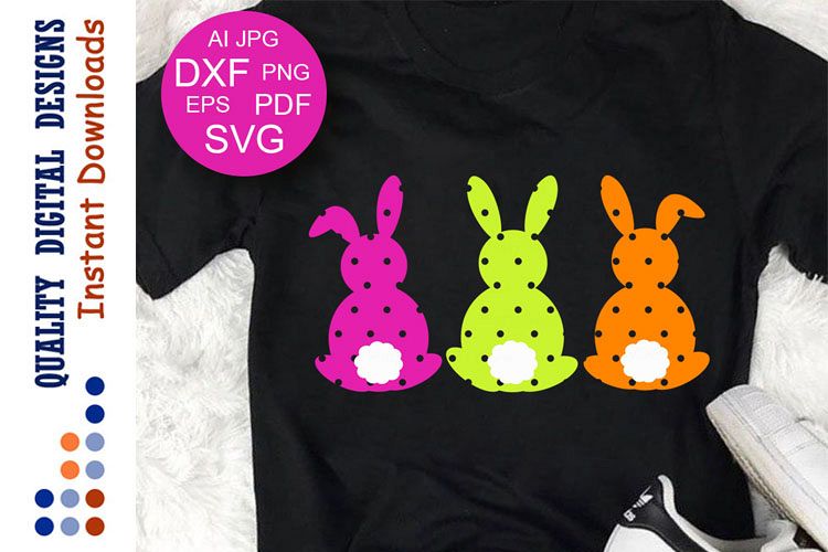 Happy Easter decor svg Bunny svg Rabbits example image 1