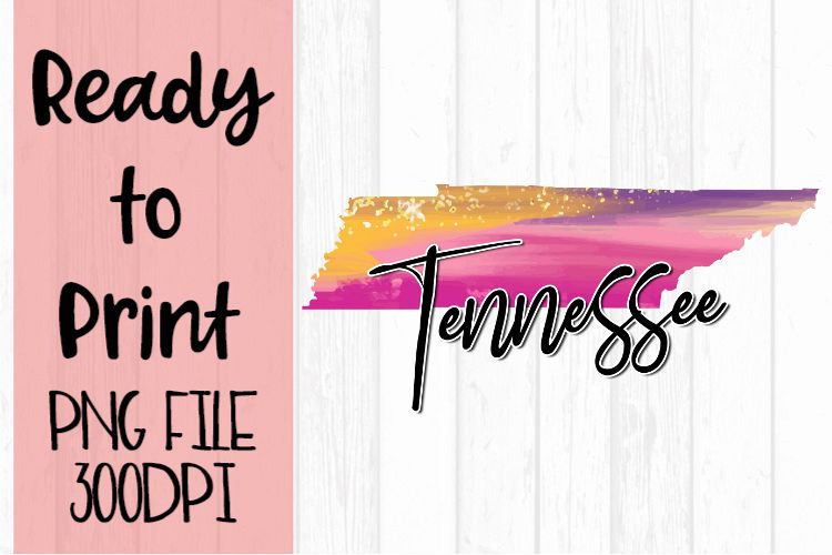 Tennessee Painted States Ready to Print example image 1