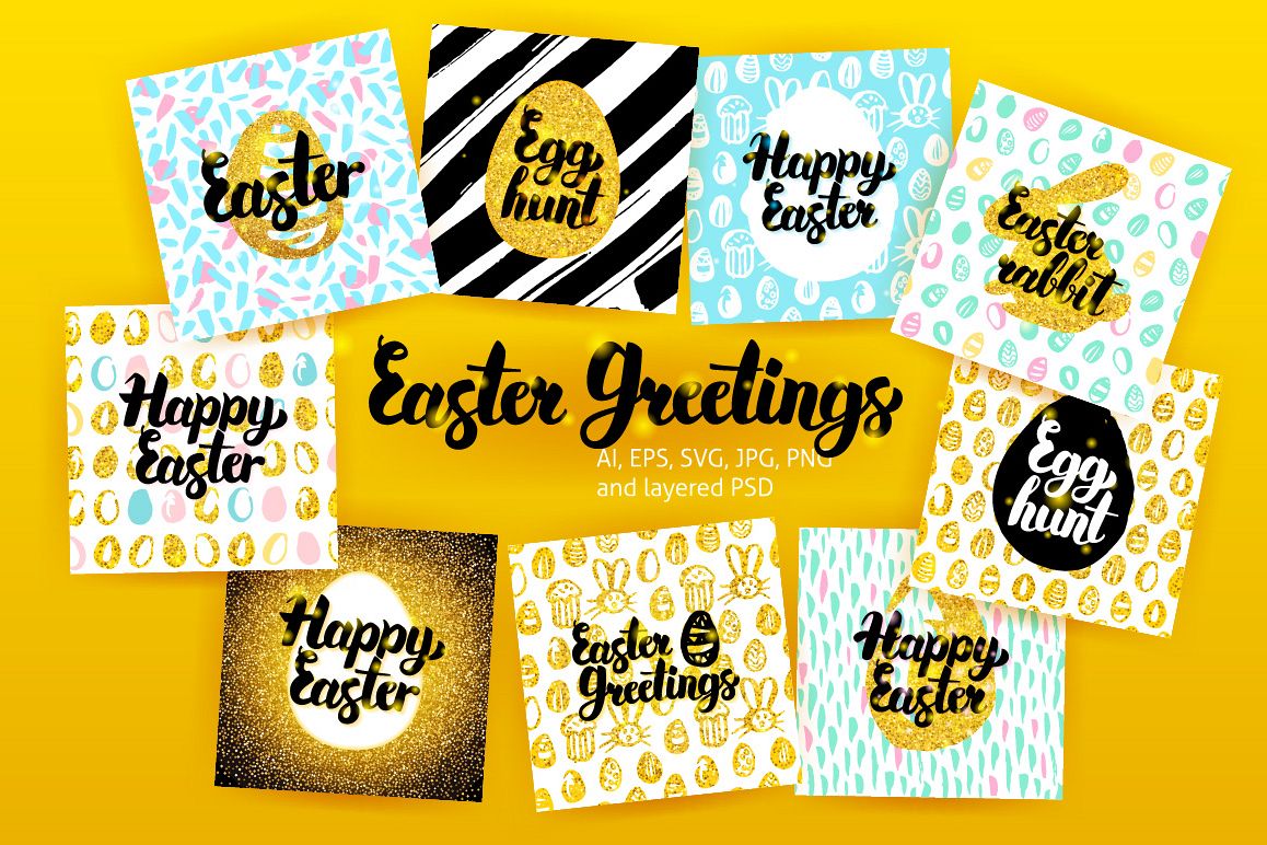 Happy Easter Postcards example image 1