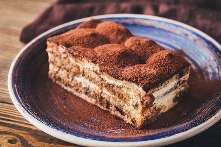 Portion of Tiramisu dessert example image 1