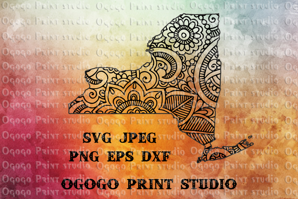 New York SVG, Zentangle SVG, Doodle Art, Travel svg, Mandala example image 1