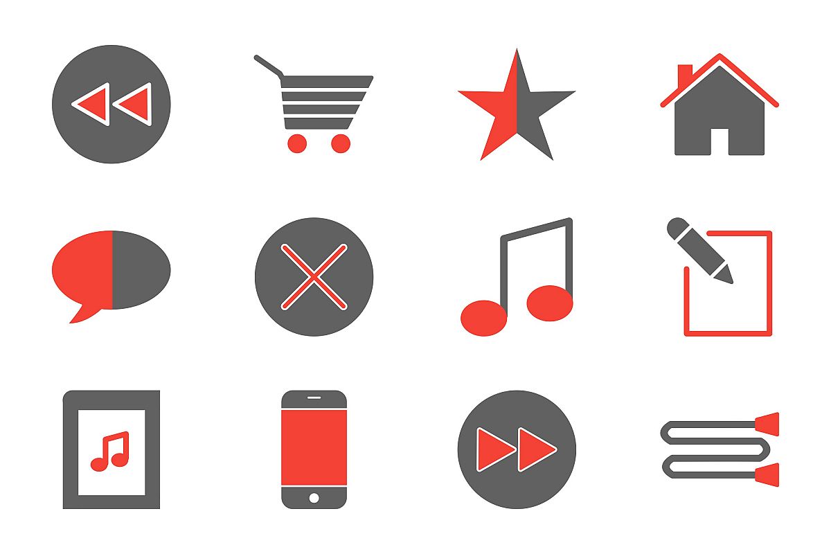 Set Of Multimedia Icons example image 1