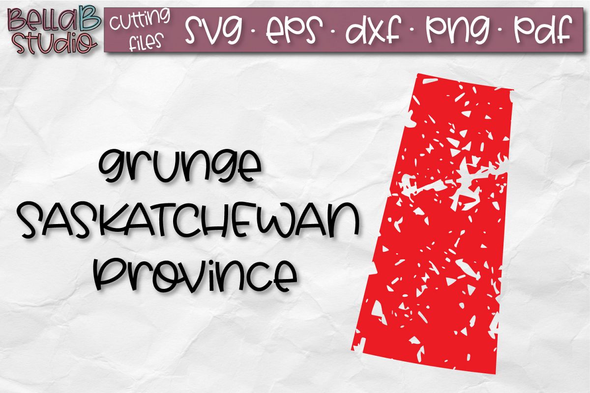 Saskatchewan SVG, Canada SVG, Canadian SVG, Distressed example image 1