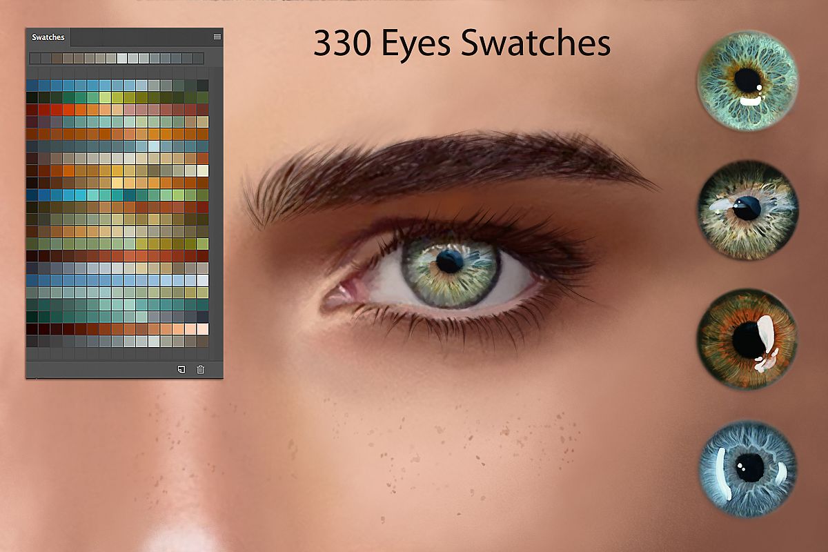 Eyes Ps Swatches for Digital Painting example image 1