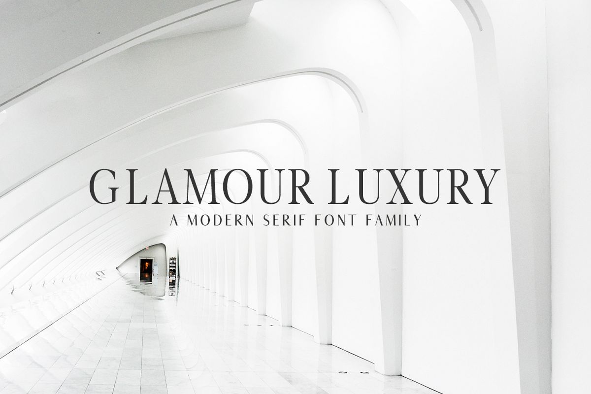Glamour Luxury Serif Font Family example image 1