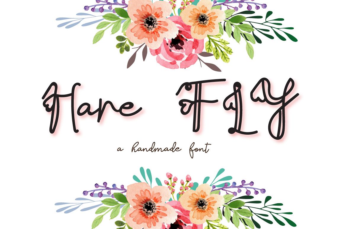 Hare Fly Font example image 1