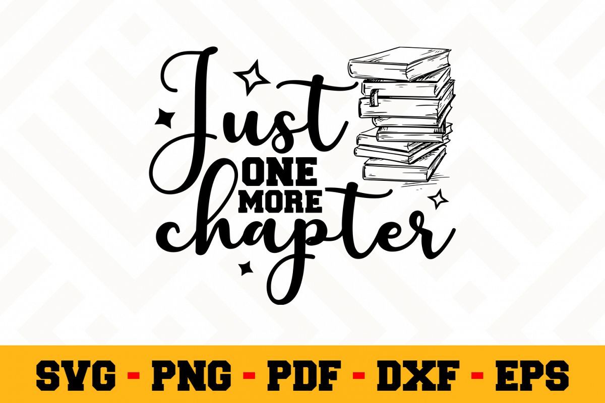 Book Lover SVG Design n614 | Reading SVG Cut File example image 1