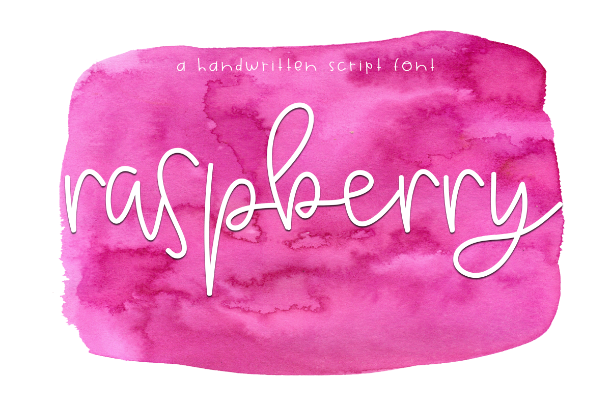 Raspberry - A Handwritten Script Font example image 1