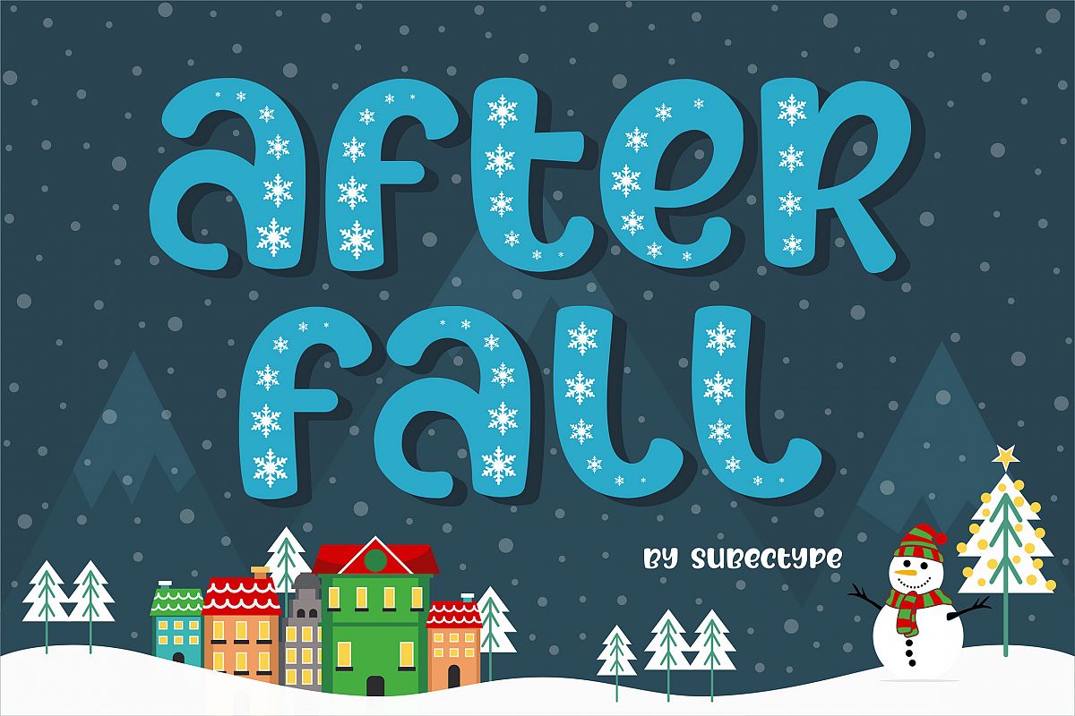 After Fall Winter and Xmas Font example image 1