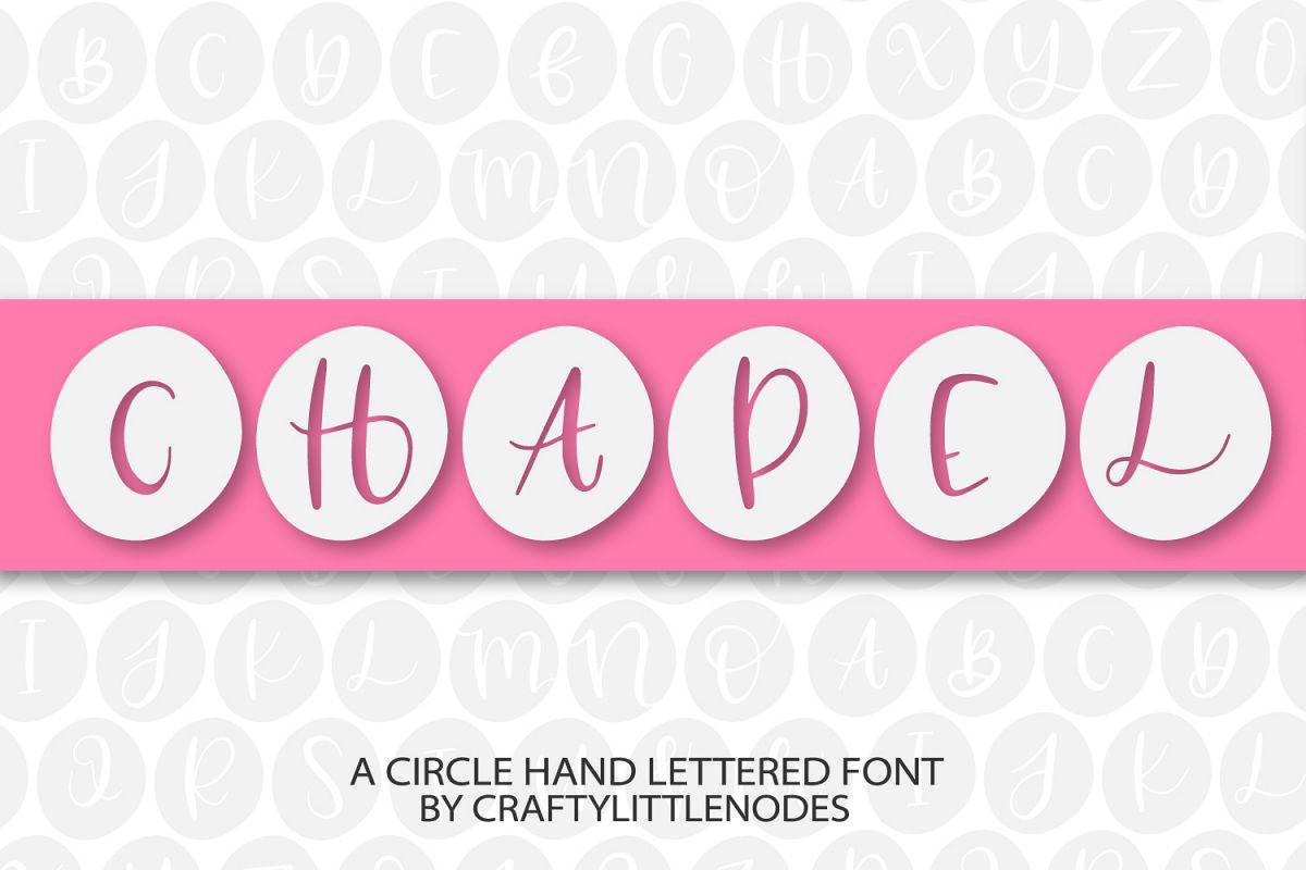 Chapel - A Circle Hand Lettered Font example image 1