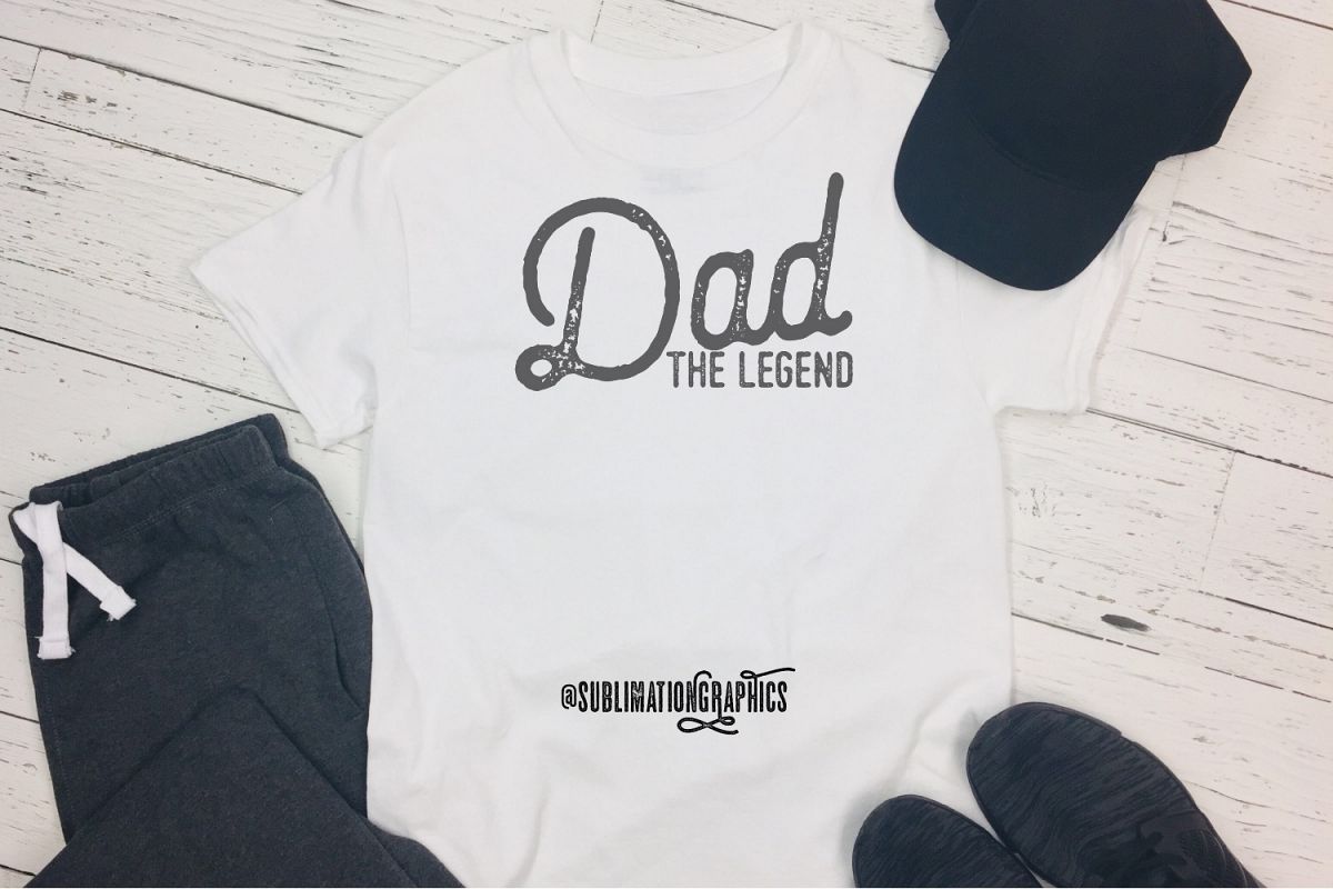 Dad The Legend Sublimation PNG example image 1