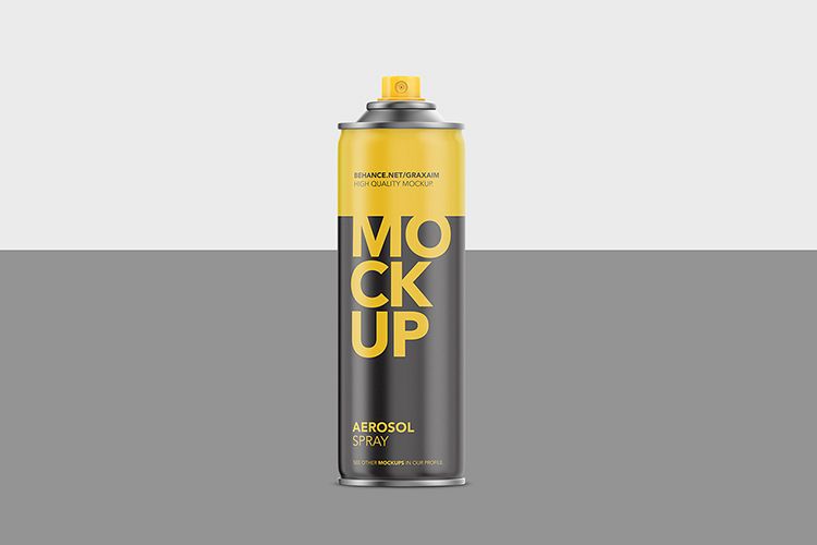Aerosol Spray Matte Front Mockup Short example image 1