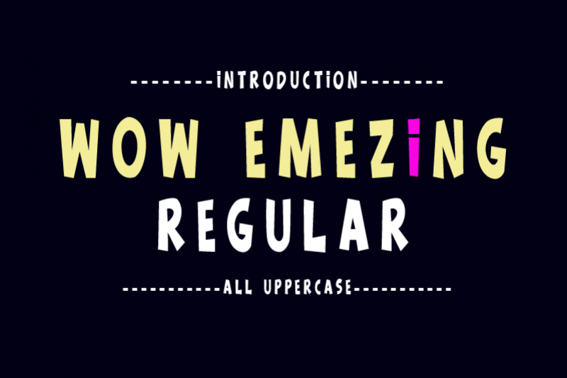 Wow Emezing Font Duo example image 1