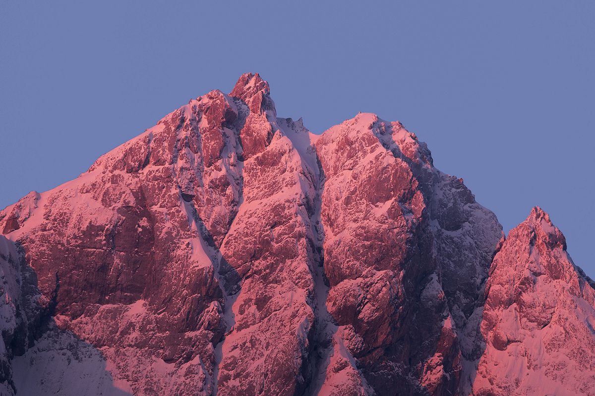 Mountain peaks in the morning example image 1