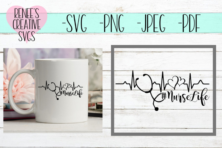 NurseLife | Nurse | SVG Cutting File example image 1
